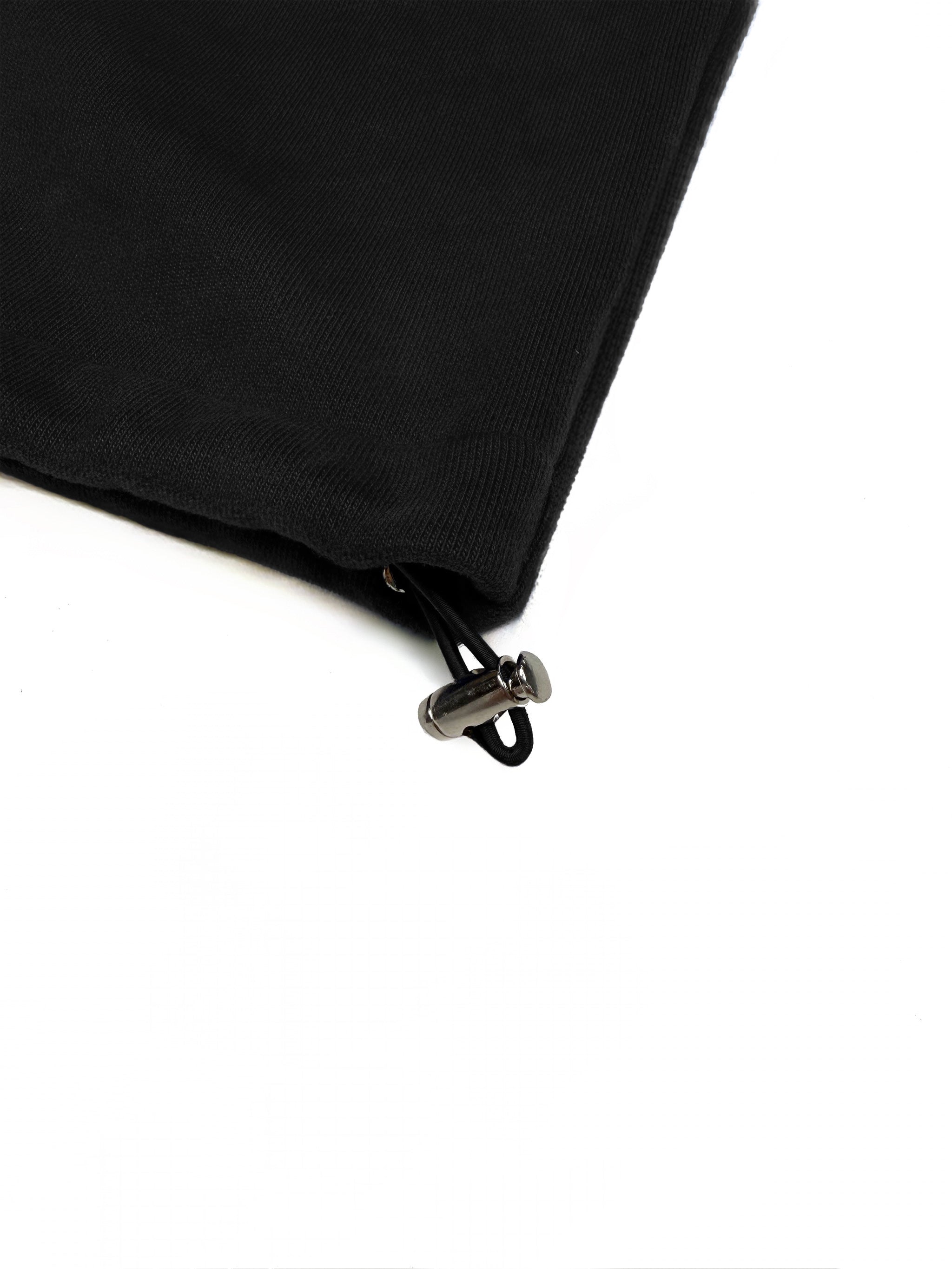 BLACK/GREY - OPEN LEG JOGGER -