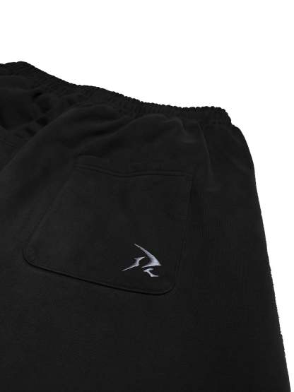 BLACK/GREY - OPEN LEG JOGGER -