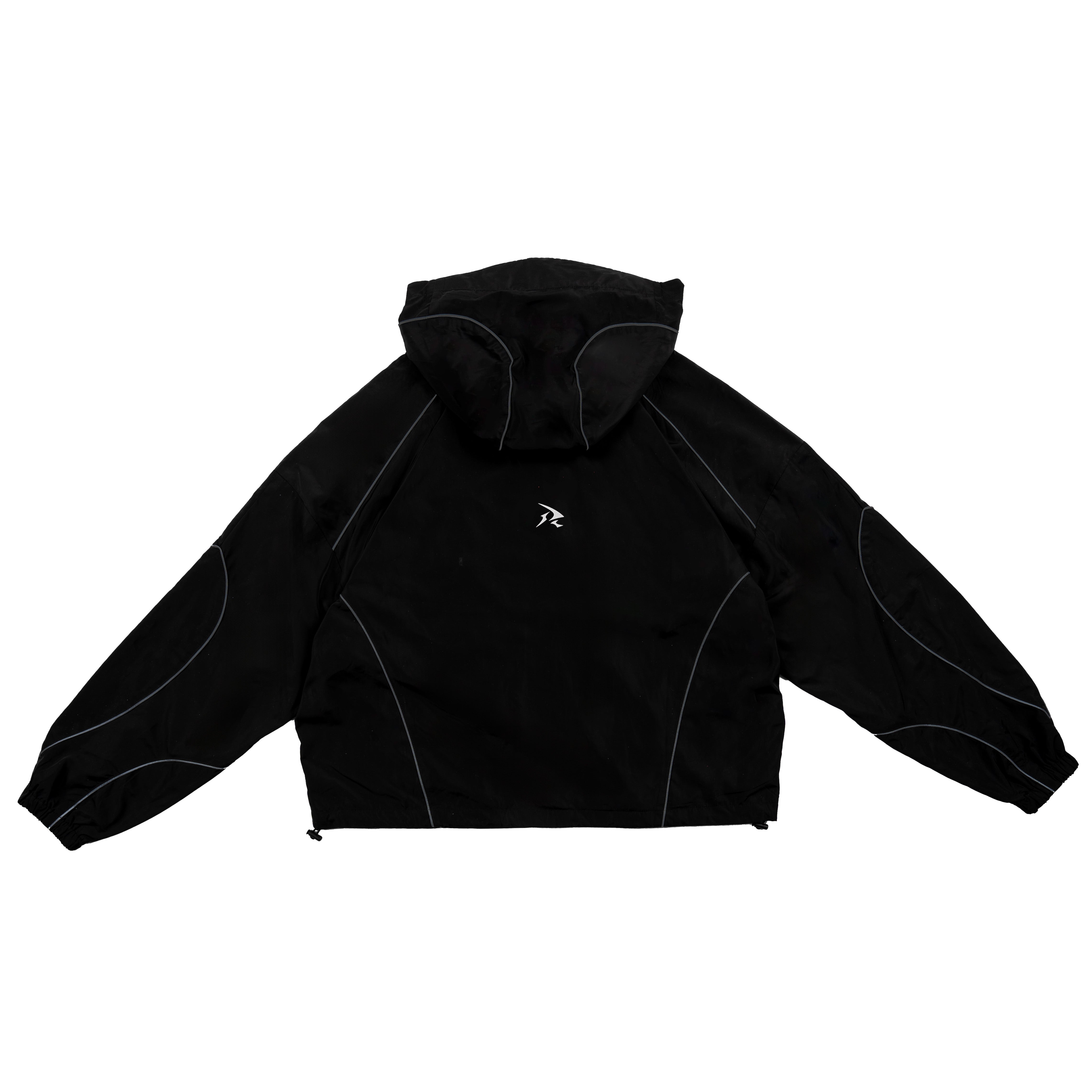 BLACK - WATERPROOF ZIP HOODIE -