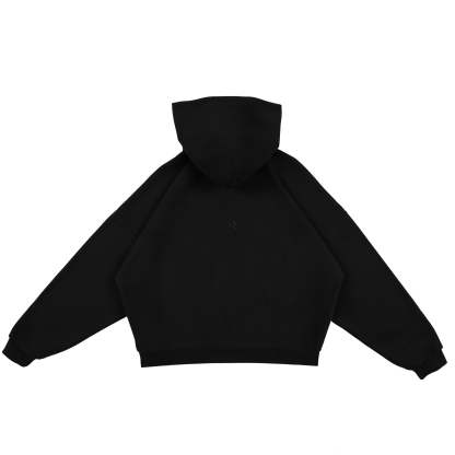 ALL BLACK - BAthtLACLAVA ZIP HOODIE -