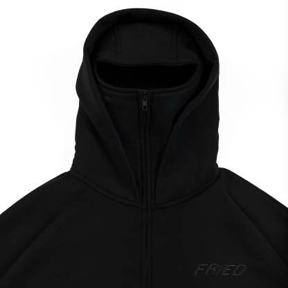 ALL BLACK - BAthtLACLAVA ZIP HOODIE -