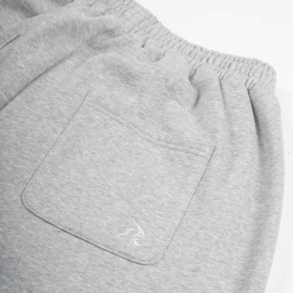 MELANGE GREY - OPEN LEG JOGGER -
