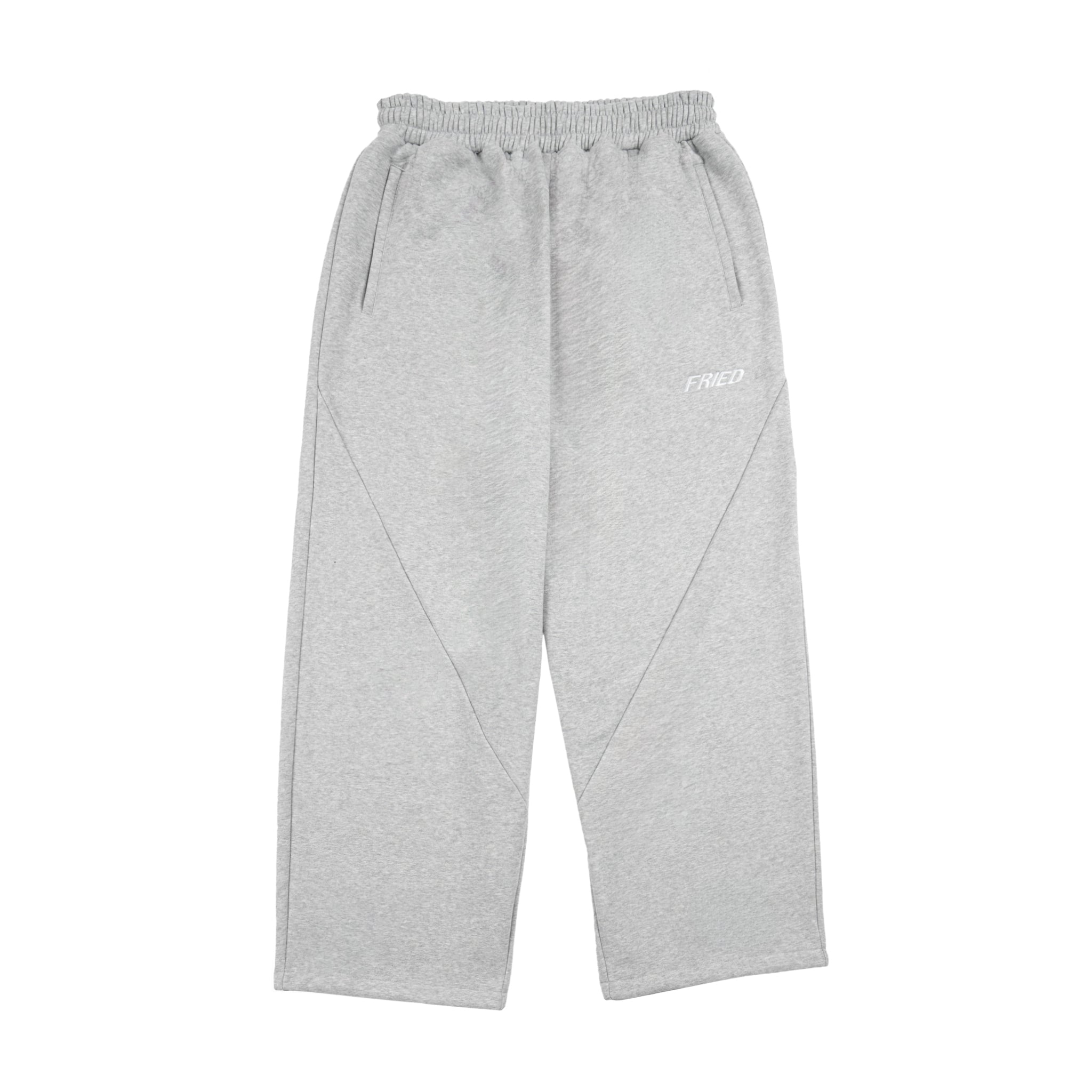 MELANGE GREY - OPEN LEG JOGGER -