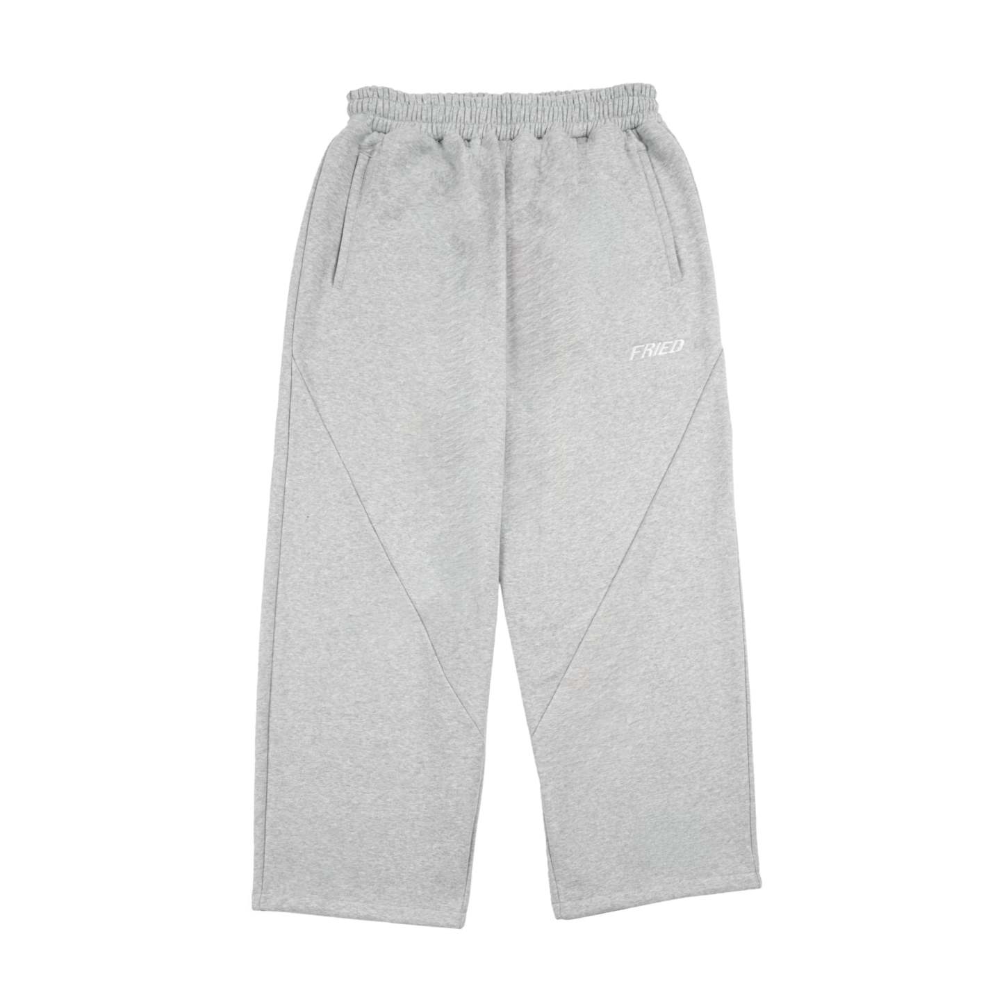 MELANGE GREY - OPEN LEG JOGGER -