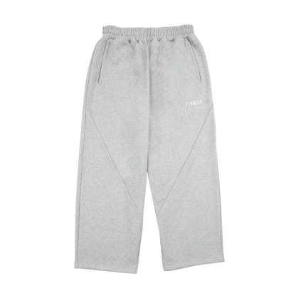 MELANGE GREY - OPEN LEG JOGGER -