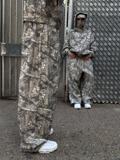 CAMO - OPEN LEG JOGGER -