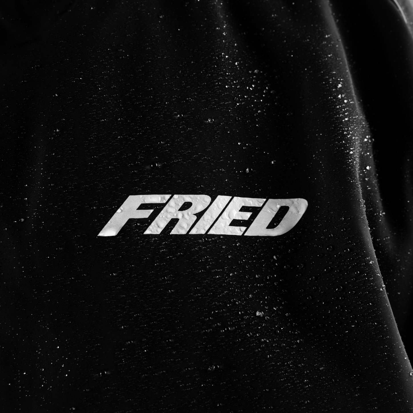 BLACK - WATERPROOF ZIP HOODIE -