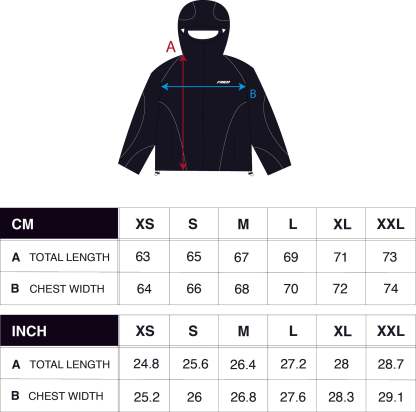 BLACK - WATERPROOF ZIP HOODIE -