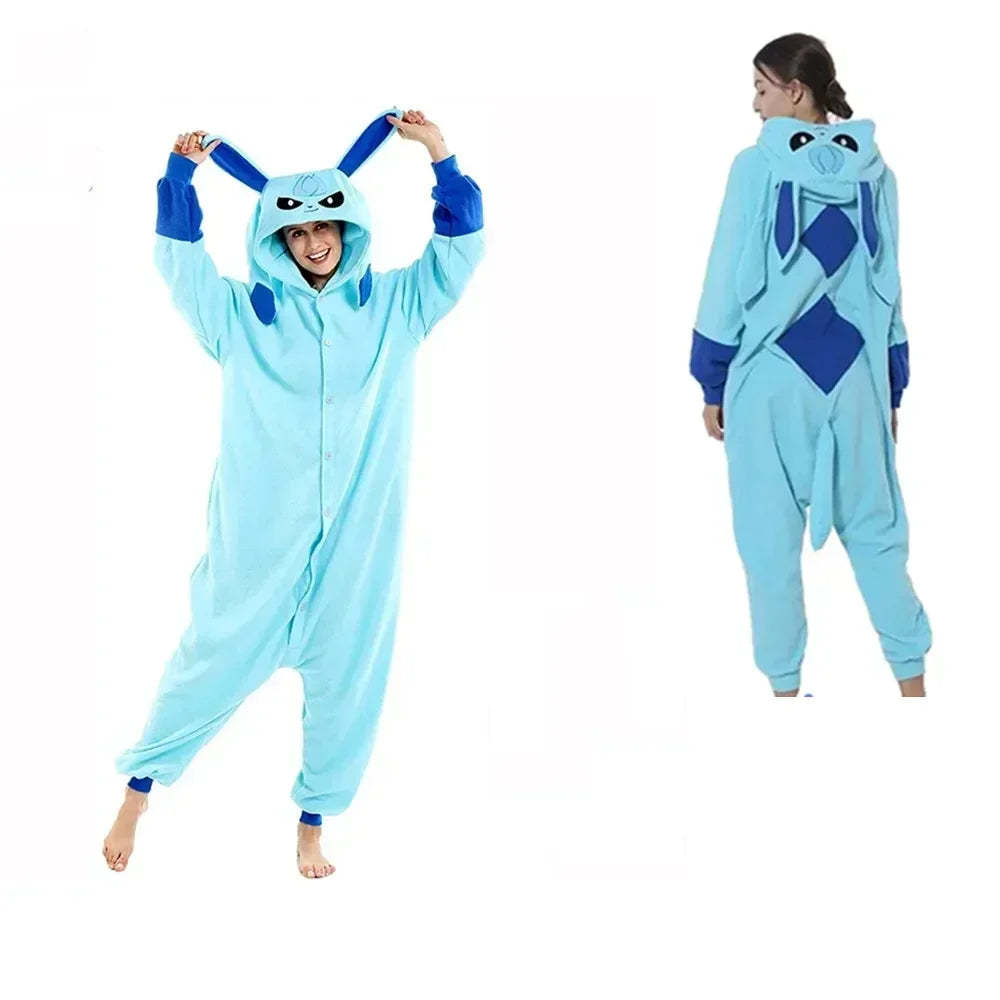 Mystic Pothtkemon Fleece Onesie Pajamas
