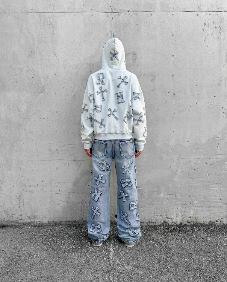 Washed Ice Patch Jeans