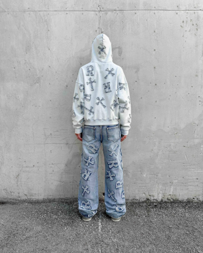 Washed Ice Patch Jeans