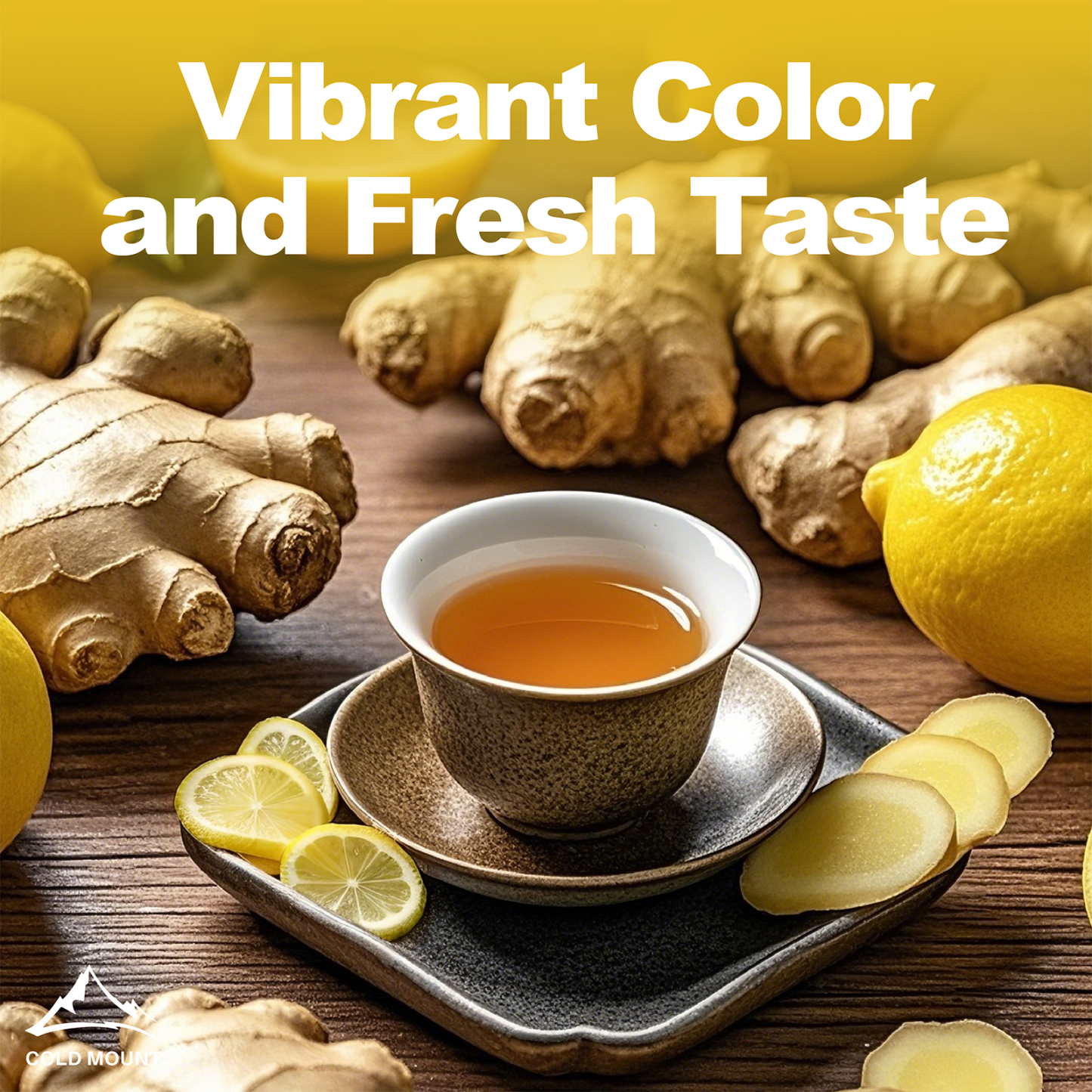 Lemon Ginger Herbal Tea | Caffeine-Free & Natural | 50 Packs