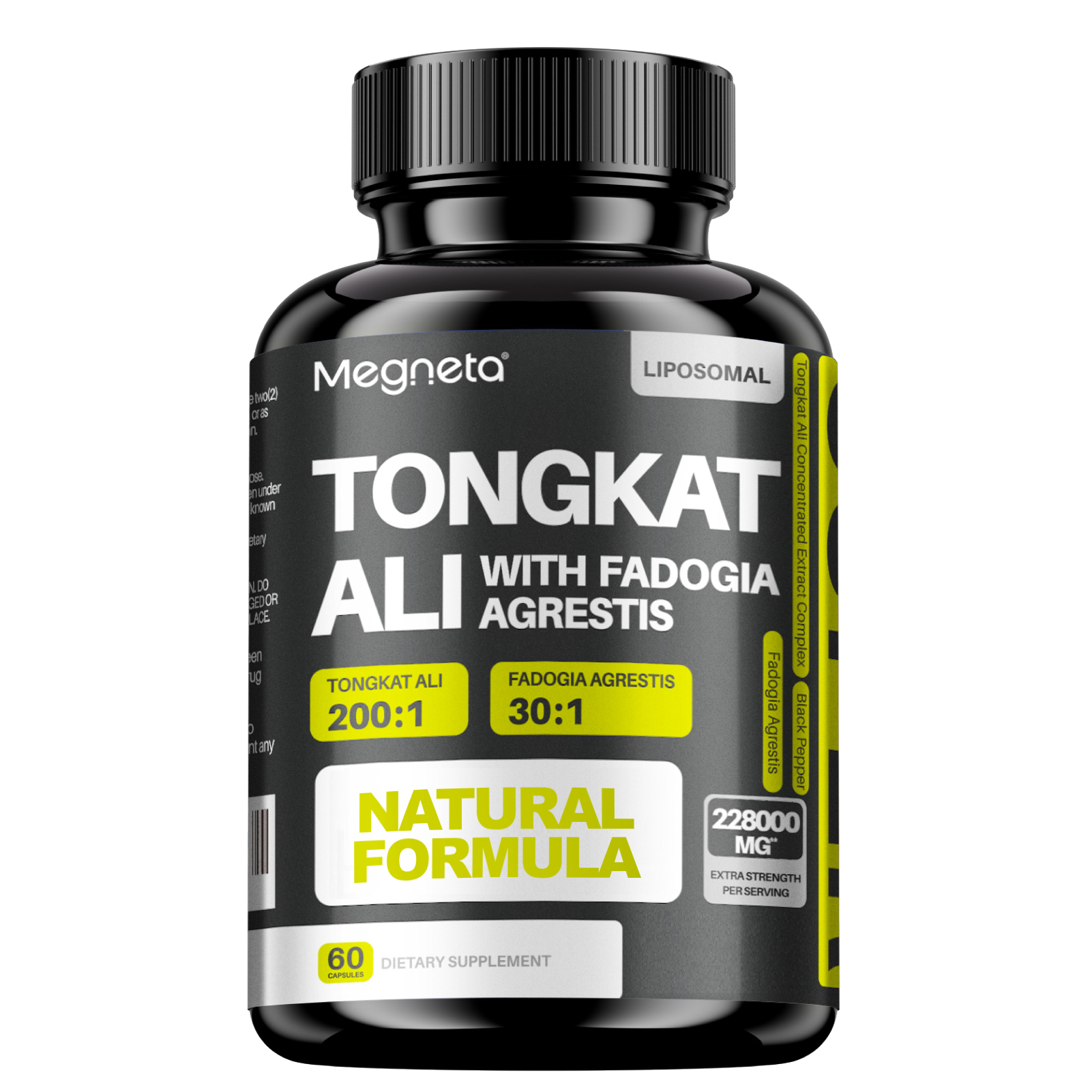 Tongkat Ali & Fadogia Agrestis Supplement,Built for Men,Drive&Sports Muscle Health Testosterone - Scientific Herbal Formula For Optimal Health,Black Pepper，Liposome Drying Highly Active& 10 X Absorption