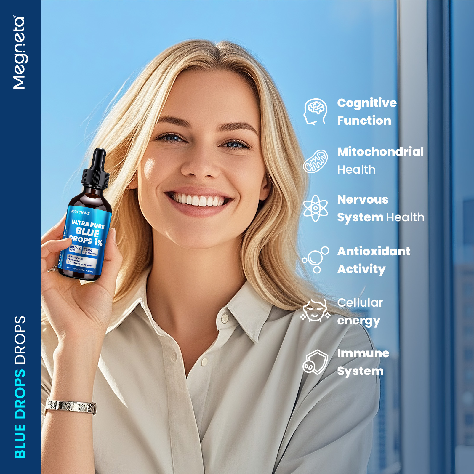 Drops – 99.99% Ultra Pure Pharmaceutical Grade | Antioxidant & Cognitive Support Supplement  | Vegan, Non-GMO, No Gluten or Dairy