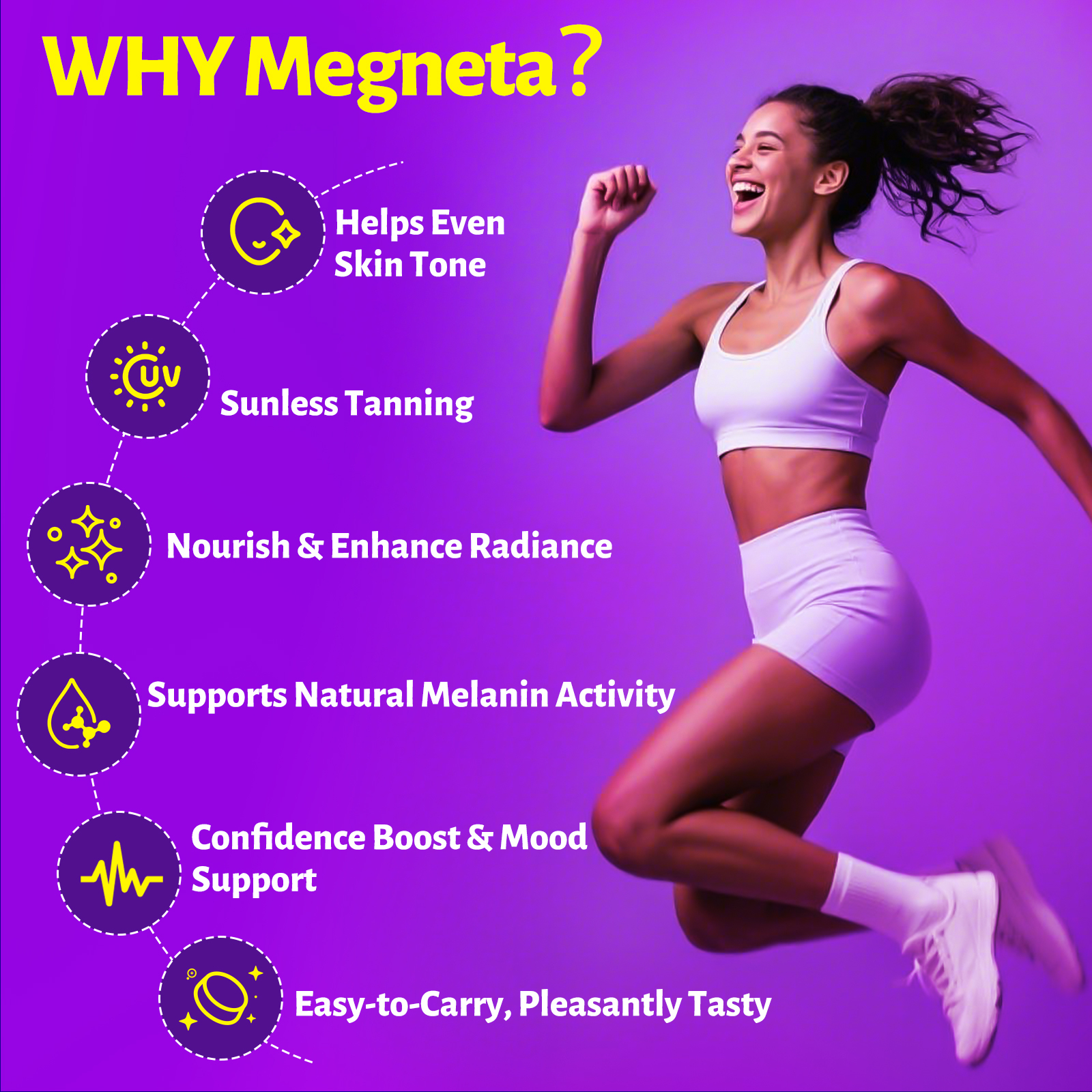 Tanning Gummies for Women Men - Natural Self Tanner Supplement with Astaxanthin, Beta Carotene, Lycopene, Zinc Citrate & Vitamins, Sunless Tan Booster, Skin Hydration & Glow (Purple)