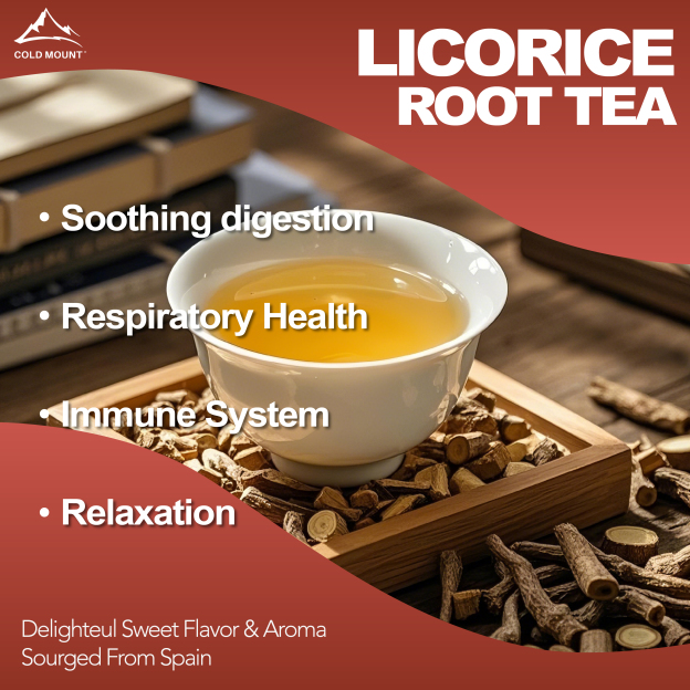 Licorice Root Herbal Tea | Caffeine-Free Tea Bags | 50 Packs