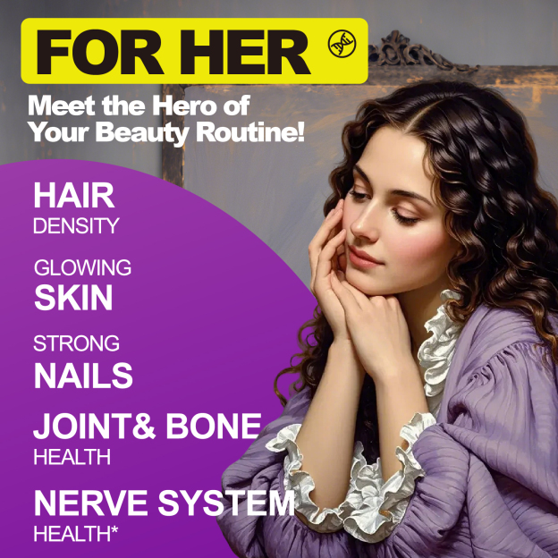 Beauty Gummies with Collagen, Glutathione, Astaxanthin for Hair, Skin, Bone, and Nails, Suitable for Men and Women, Grape Flavor, 60 Gummies