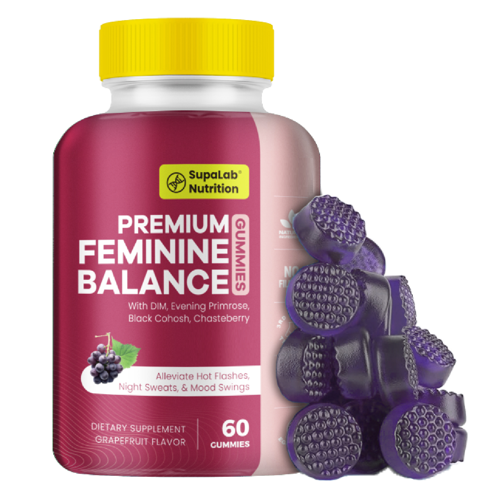 Female Balance Gummies, Menopause Health Support, 60 Gummies