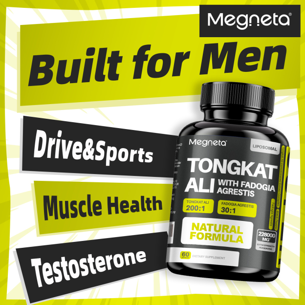 Tongkat Ali & Fadogia Agrestis Supplement,Built for Men,Drive&Sports Muscle Health Testosterone - Scientific Herbal Formula For Optimal Health,Black Pepper，Liposome Drying Highly Active& 10 X Absorption