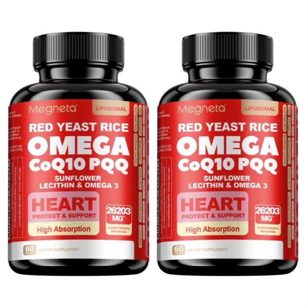 CoQ10 Supplement with Sunflower Lecithin & Omega-3 – Supports Energy, Cellular Health & Antioxidant Defense – 60 Capsules