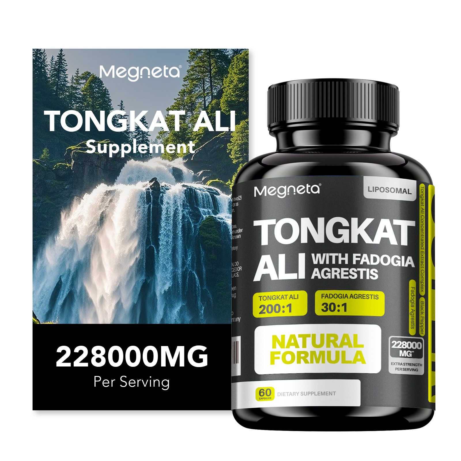 Tongkat Ali & Fadogia Agrestis Supplement,Built for Men,Drive&Sports Muscle Health Testosterone - Scientific Herbal Formula For Optimal Health,Black Pepper，Liposome Drying Highly Active& 10 X Absorption
