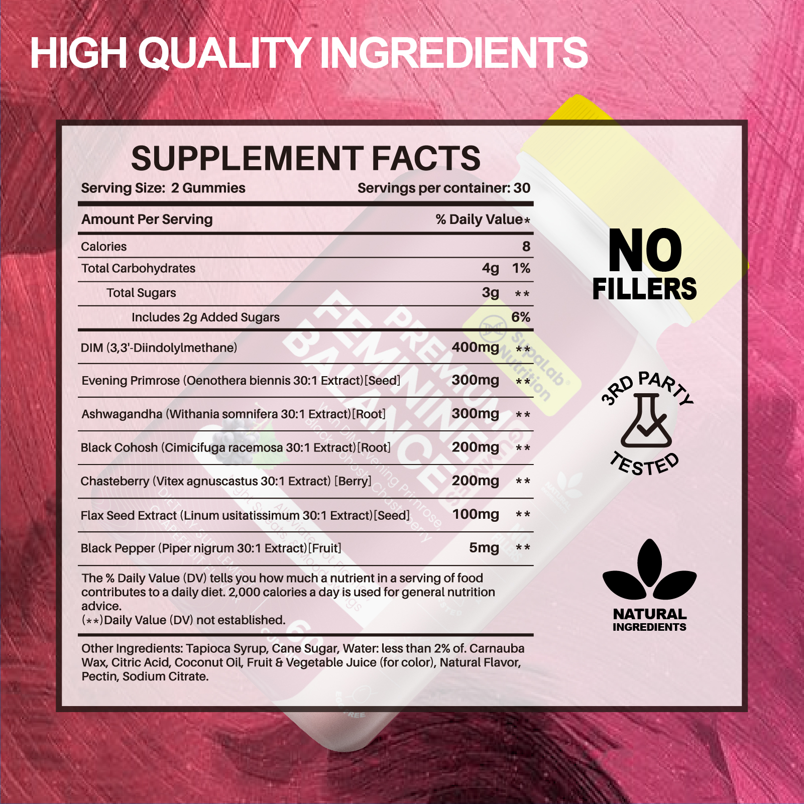 Female Balance Gummies, Menopause Health Support, 60 Gummies