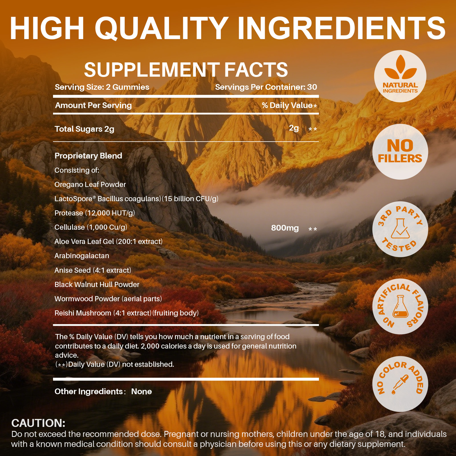 Candida Cleanse Support Gummies with Oregano Leaf, Caprylic Acid, Wormwood & Black Walnut- Gut Health, Flora Balance & Immune Support Detox Cleanse Supplement for Women & Men(60 Gummies)