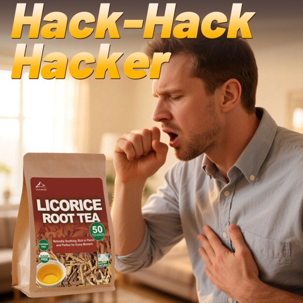 Licorice Root Herbal Tea | Caffeine-Free Tea Bags | 50 Packs