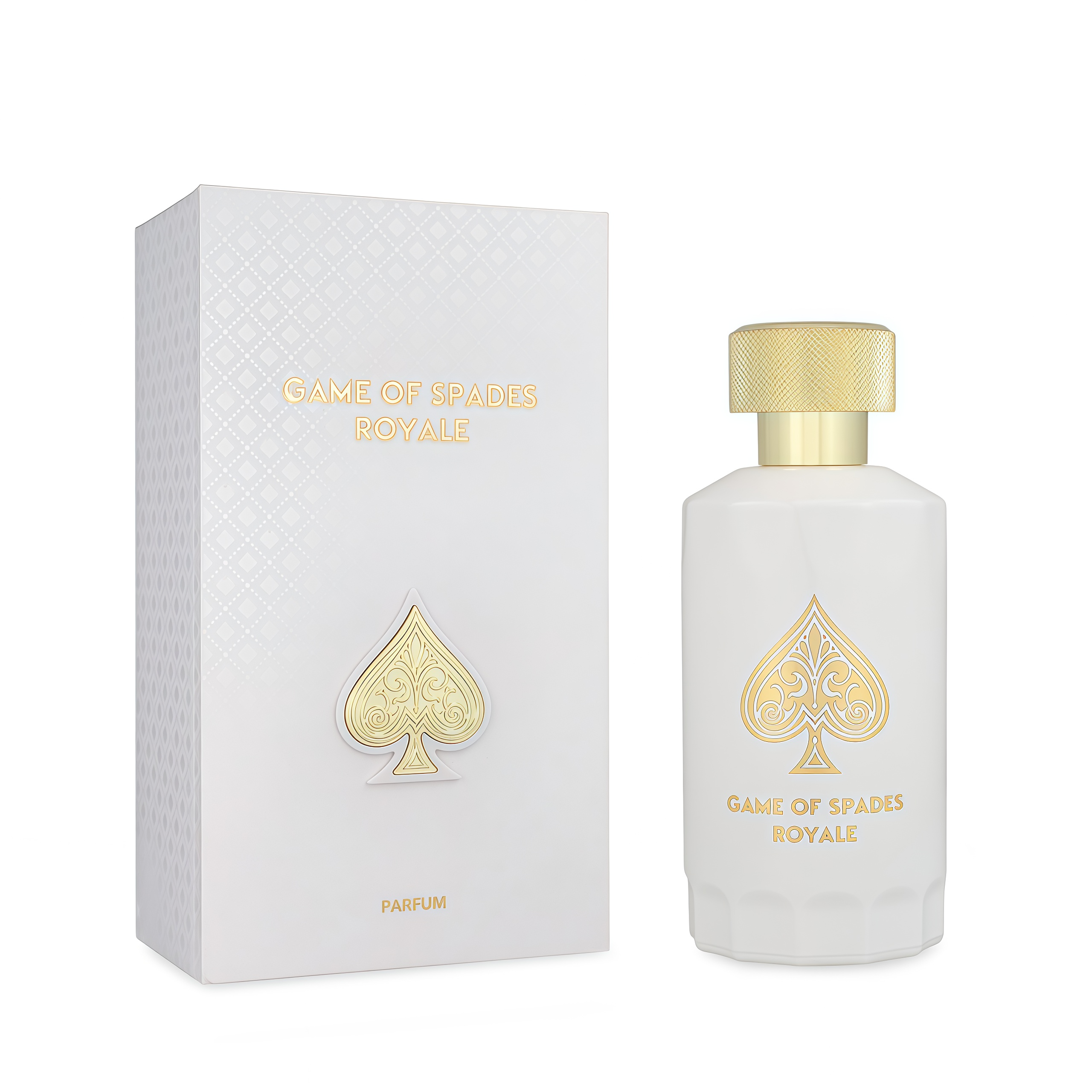 Jo Milano Game of Spades Royale Parfum Spray 3.4 oz / 100 ml | Unisex Eau de Parfum with Hazelnut, Cacao, Jasmine & Caramel Notes | Oriental Woody Long-Lasting Fragrance