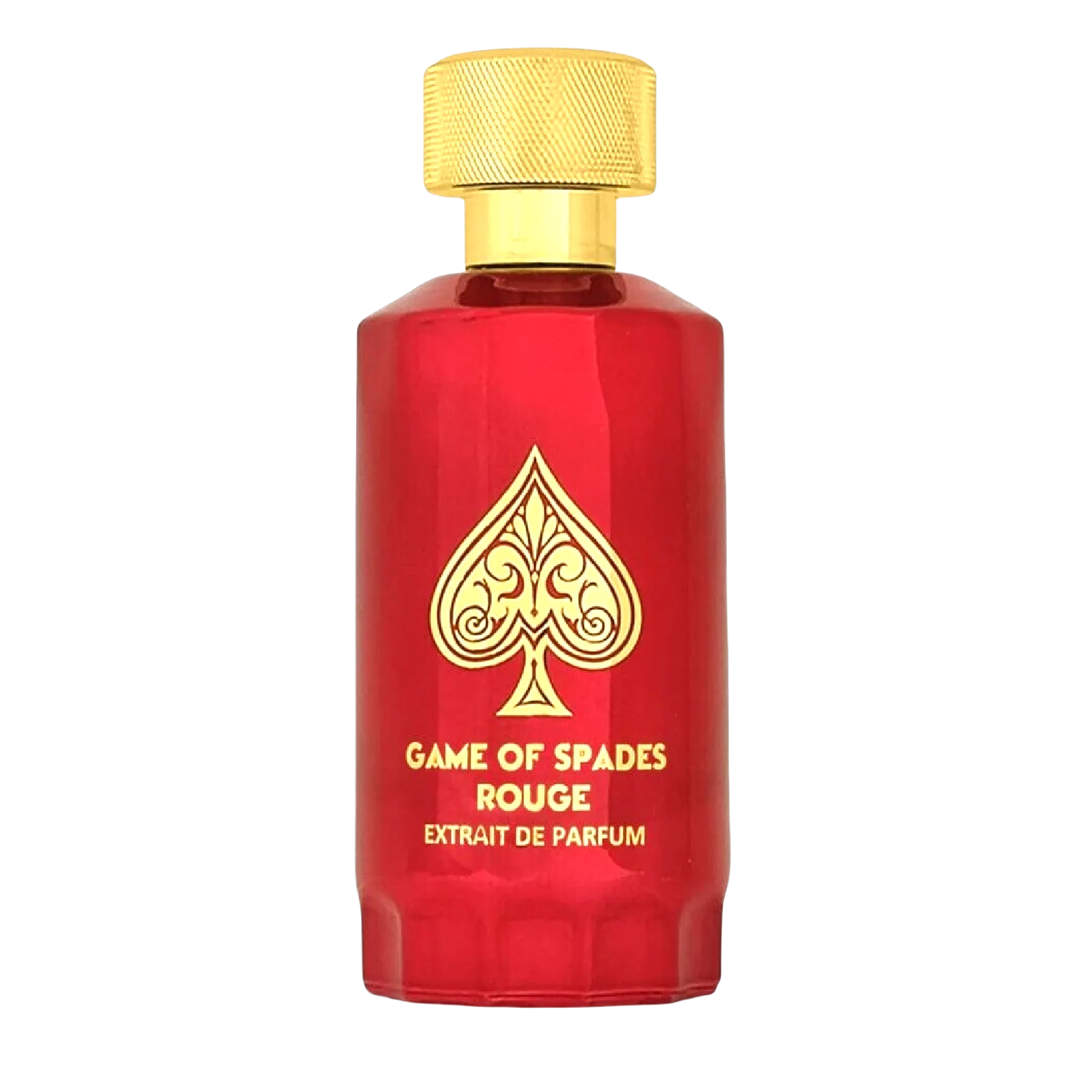 Jo Milano Game of Spades Rouge Extrait de Parfum Spray 3.4 oz / 100 ml | Unisex Luxury Fragrance with Saffron, Almond, Jasmine & Ambergris | Deep Woody Oriental Long-Lasting Scent