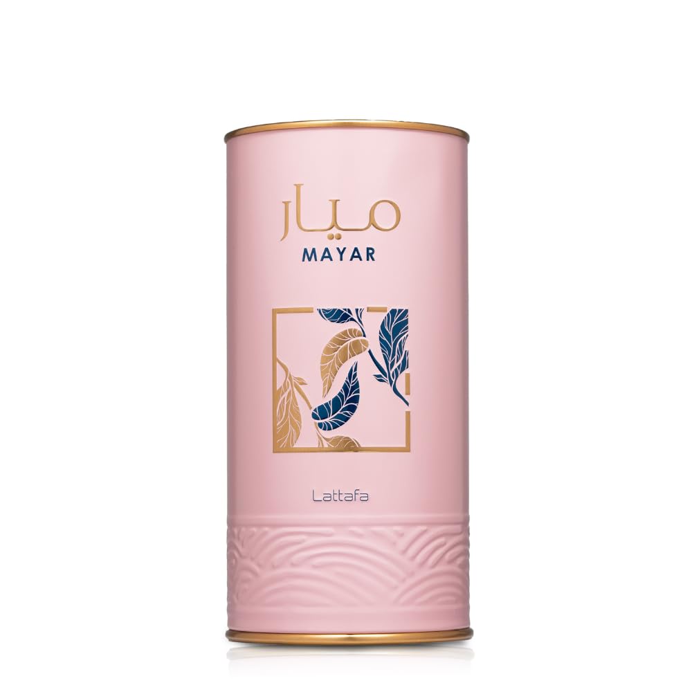 Lattafa Mayar Eau de Parfum Spray 3.4 oz / 100 ml | Long-Lasting Floral Fruity Vanilla Perfume for Women | Raspberry, Peony & White Musk Fragrance