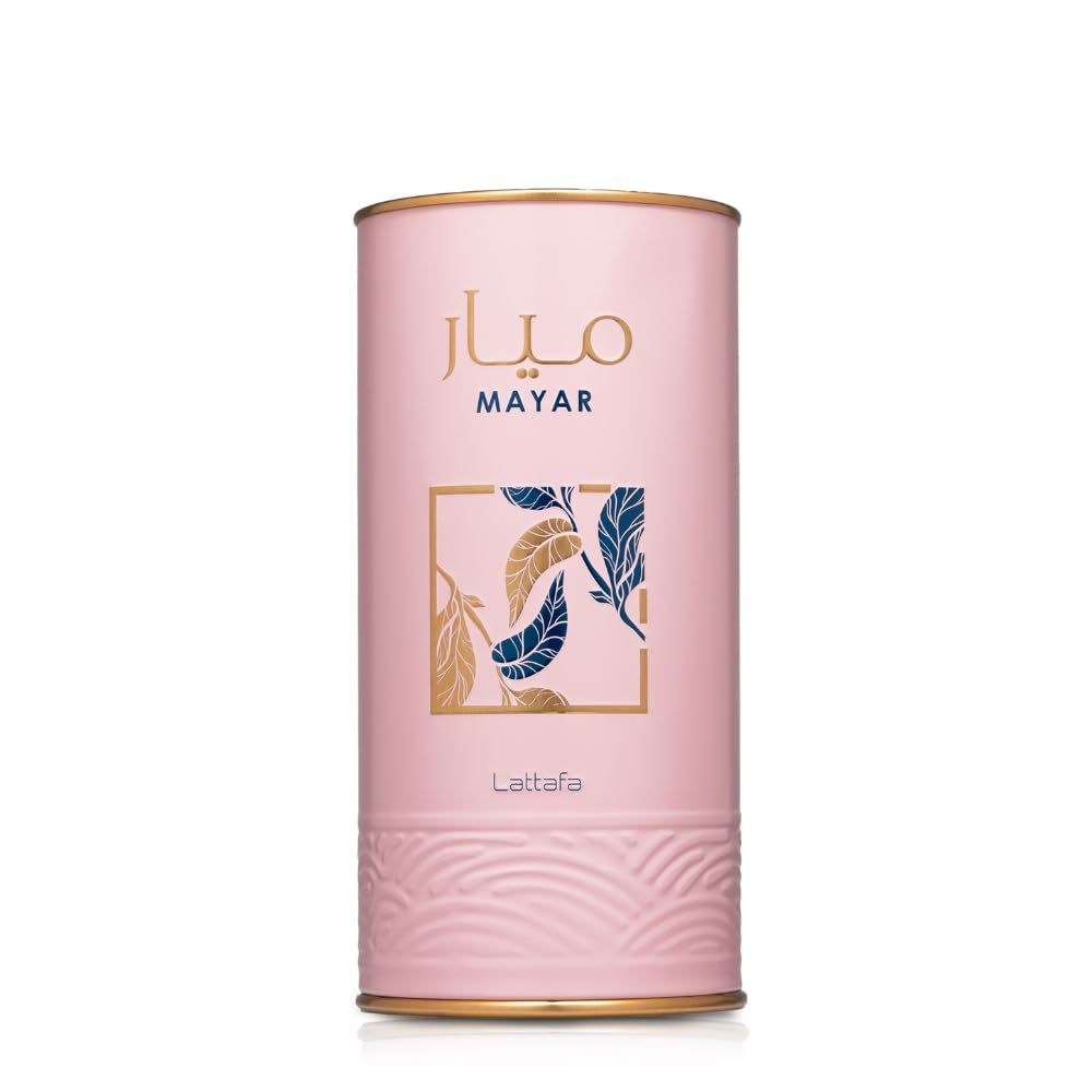 Lattafa Mayar Eau de Parfum Spray 3.4 oz / 100 ml | Long-Lasting Floral Fruity Vanilla Perfume for Women | Raspberry, Peony & White Musk Fragrance