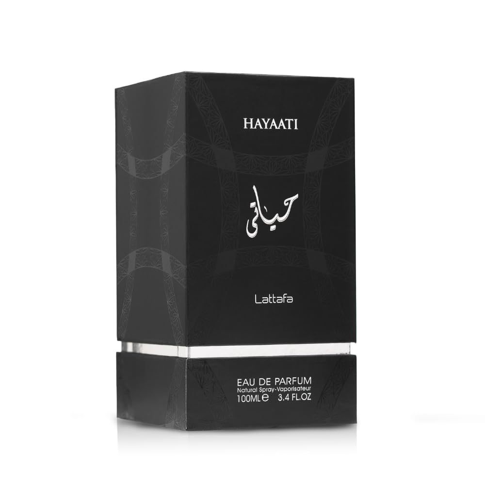 Lattafa Hayaati Eau de Parfum Spray for Men 3.4 oz / 100 ml | Long-Lasting Woody Aromatic Vanilla Cologne | Apple, Cinnamon & Bergamot Fragrance