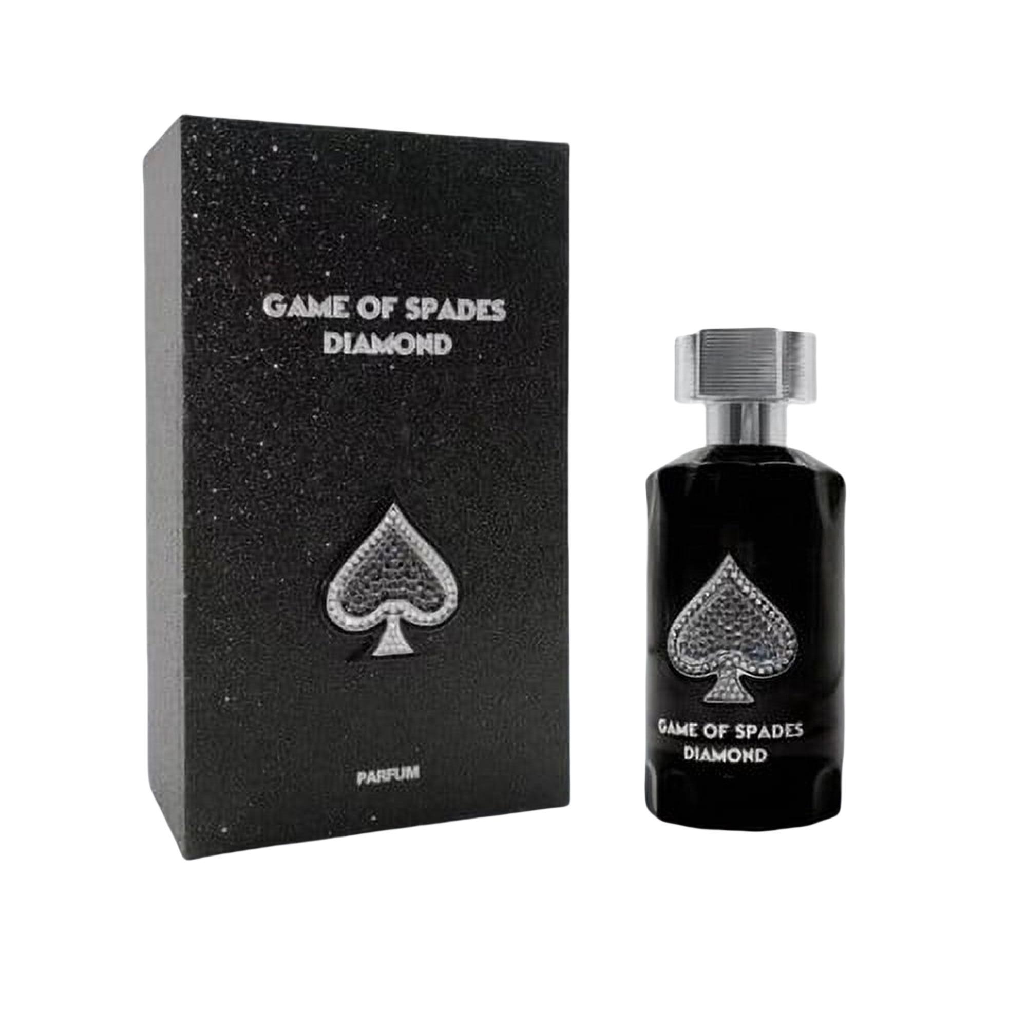 Jo Milano Game of Spades Diamond Parfum Spray 3.0 oz / 90 ml | Men’s Eau de Parfum with Sandalwood, Black Pepper & Spices | Woody Spicy Long-Lasting Fragrance