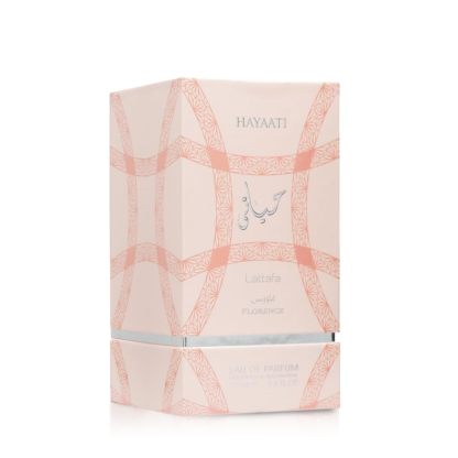 Lattafa Hayaati Florence Eau de Parfum Spray 3.4 oz / 100 ml | Long-Lasting Floral Fruity Gourmand Perfume for Women | Lychee, Peach & Amber Musk Fragrance