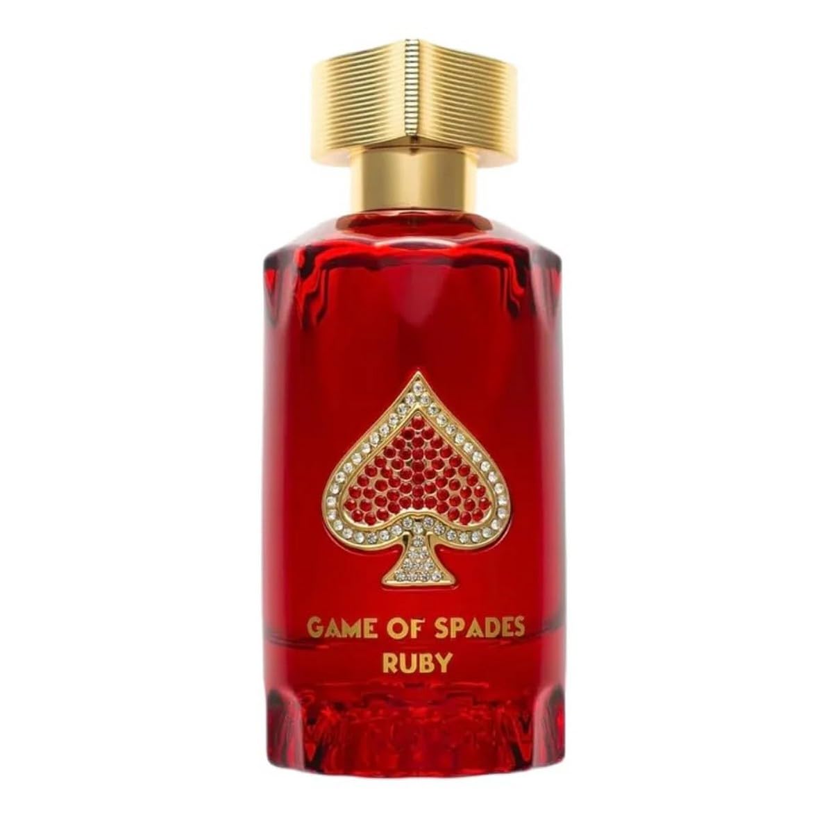 Jo Milano Game of Spades Ruby Parfum Spray 3.0 oz / 100 ml | Unisex Extrait de Parfum with Saffron, Rose, Amber & Woody Notes | Long-Lasting Spicy Oriental Fragrance