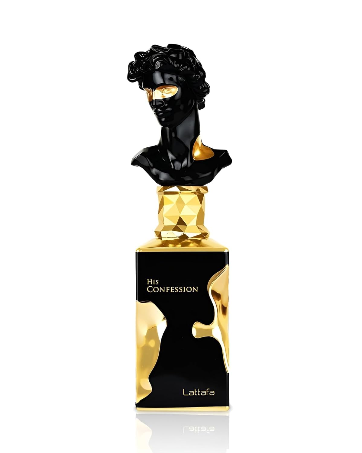 Lattafa His Confession Eau de Parfum Spray 3.4 oz / 100 ml | Long-Lasting Oriental Woody Fragrance for Men with Amber, Vanilla & Patchouli | Elegant Spicy Scent