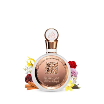 Lattafa Fakhar Eau de Parfum Spray 3.4 oz / 100 ml | Long-Lasting Floral Fruity Sweet Perfume for Women | Pomegranate, Rose & Vanilla Fragrance