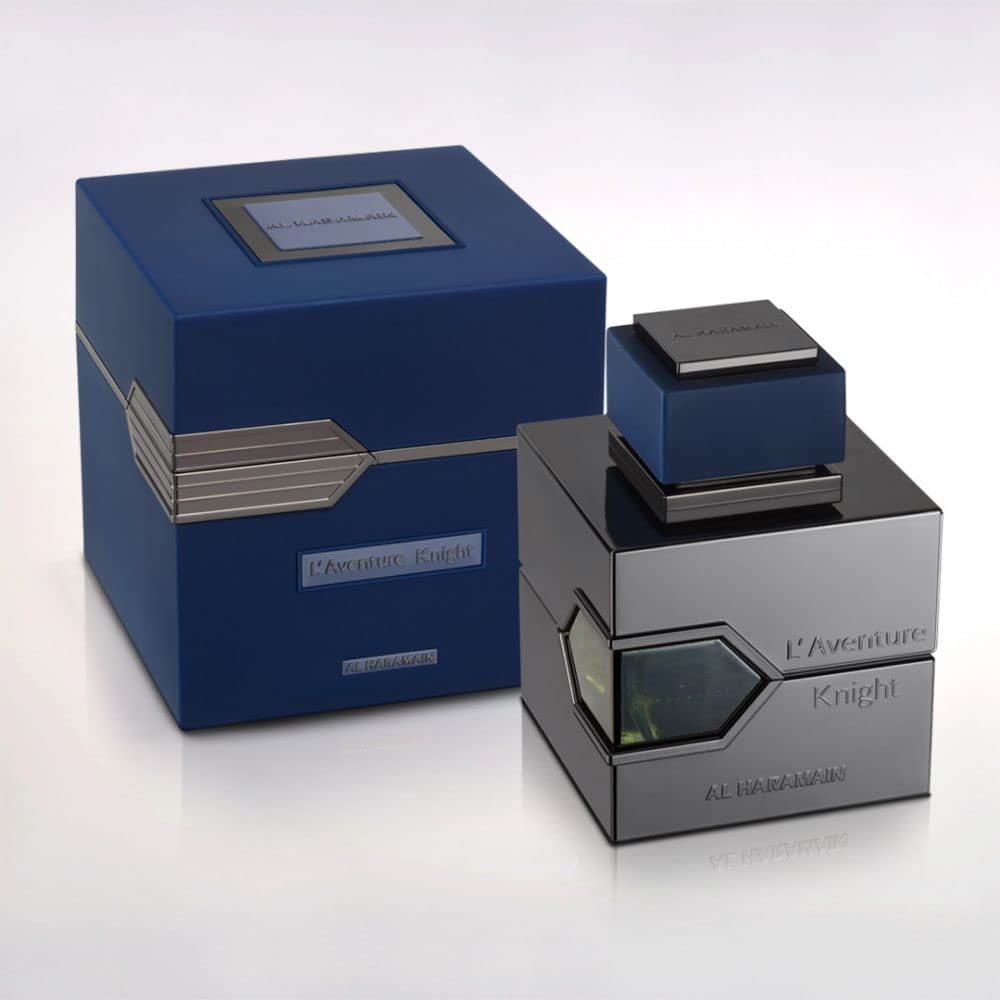 Al Haramain L'Aventure Knight - Cologne for Men - Long Lasting Arabian Perfume for Men - Eau de Parfum - Oriental Fougere Men's Fragrances - 3.4 oz