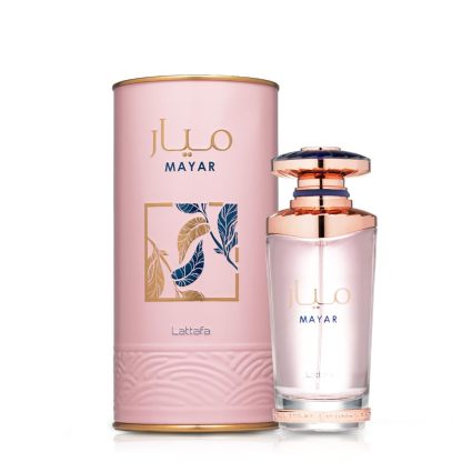 Lattafa Mayar Eau de Parfum Spray 3.4 oz / 100 ml | Long-Lasting Floral Fruity Vanilla Perfume for Women | Raspberry, Peony & White Musk Fragrance