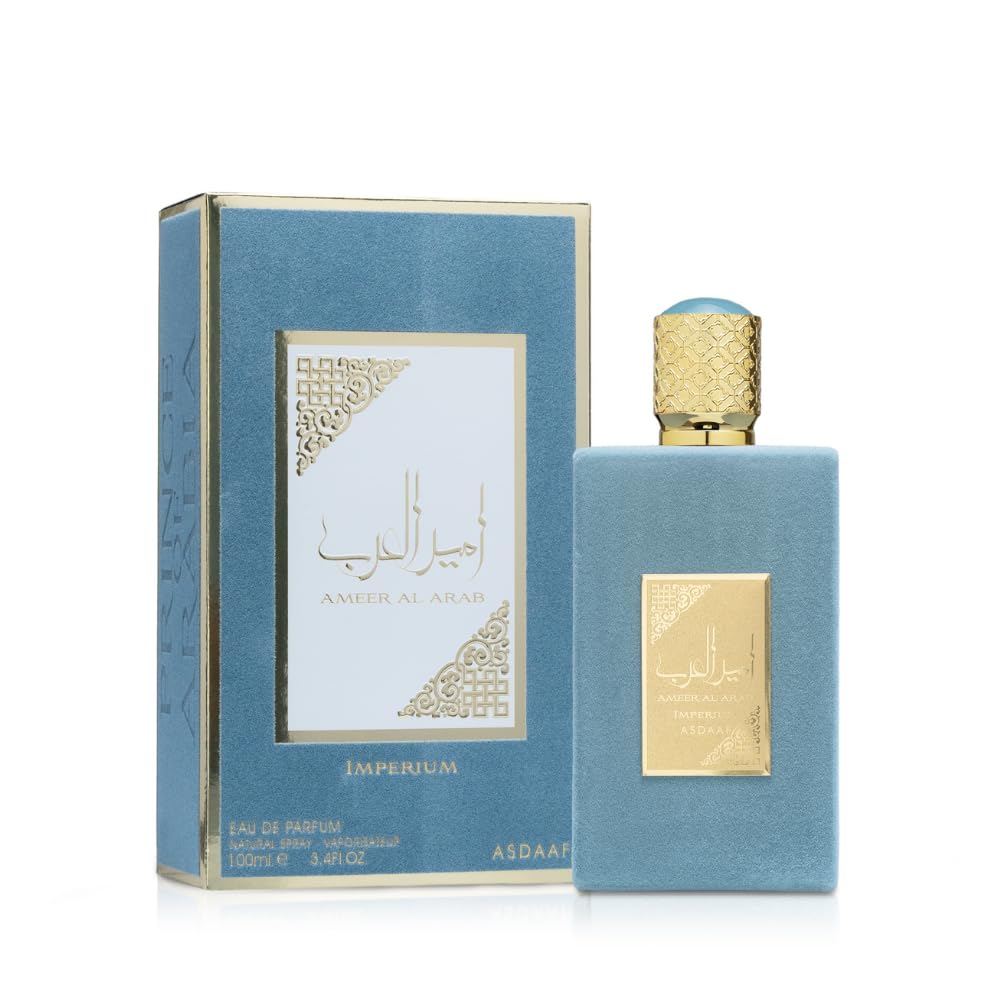 Lattafa Asdaaf Ameer Al Arab Imperium Eau de Parfum 3.4 oz / 100 ml | Long-Lasting Spicy Fresh Unisex Perfume | Bergamot, Sage, Ginger, Apple & Amber Fragrance