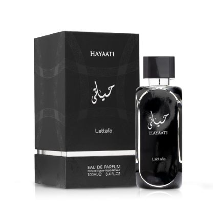 Lattafa Hayaati Eau de Parfum Spray for Men 3.4 oz / 100 ml | Long-Lasting Woody Aromatic Vanilla Cologne | Apple, Cinnamon & Bergamot Fragrance