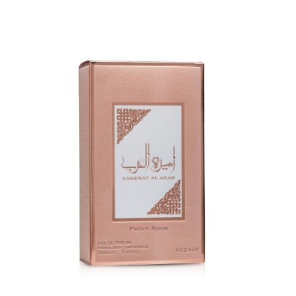 Lattafa Asdaaf Ameerat Al Arab Prive Rose Eau de Parfum Spray 3.4 oz / 100 ml | Long-Lasting Fresh Floral Fruity Perfume for Women | Strawberry, Grapes, Rose & Sandalwood Fragrance