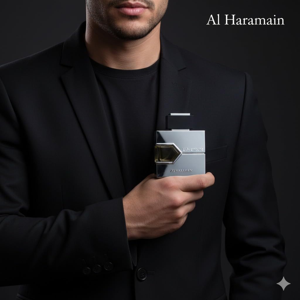 Al Haramain L´Aventure Eau De Parfum for Men, 3.33 oz., multi