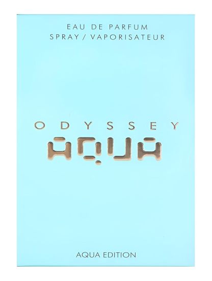 Armaf Odyssey Aqua Edition Eau de Parfum Spray for Men 3.4 oz | Fresh Citrus, Mint & Woody Amber Long-Lasting Fragrance