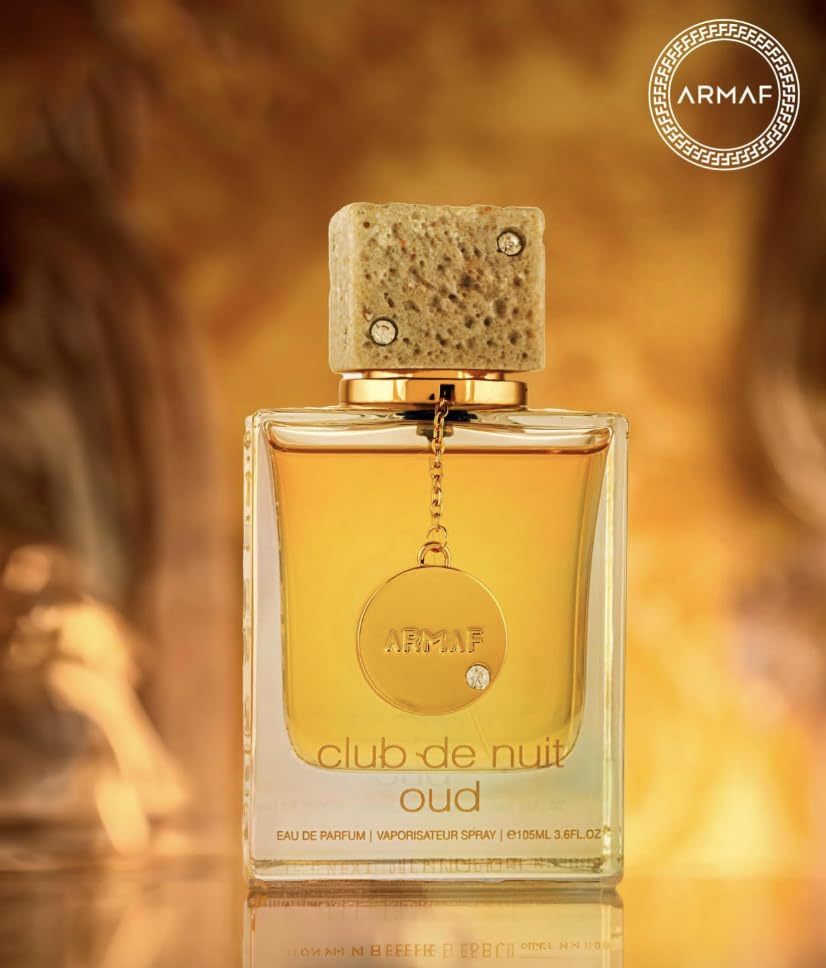 Armaf Club De Nuit Oud Eau de Parfum Spray for Unisex 3.6 oz | Fruity Amber, Vanilla & Cambodian Oud Long-Lasting Fragrance