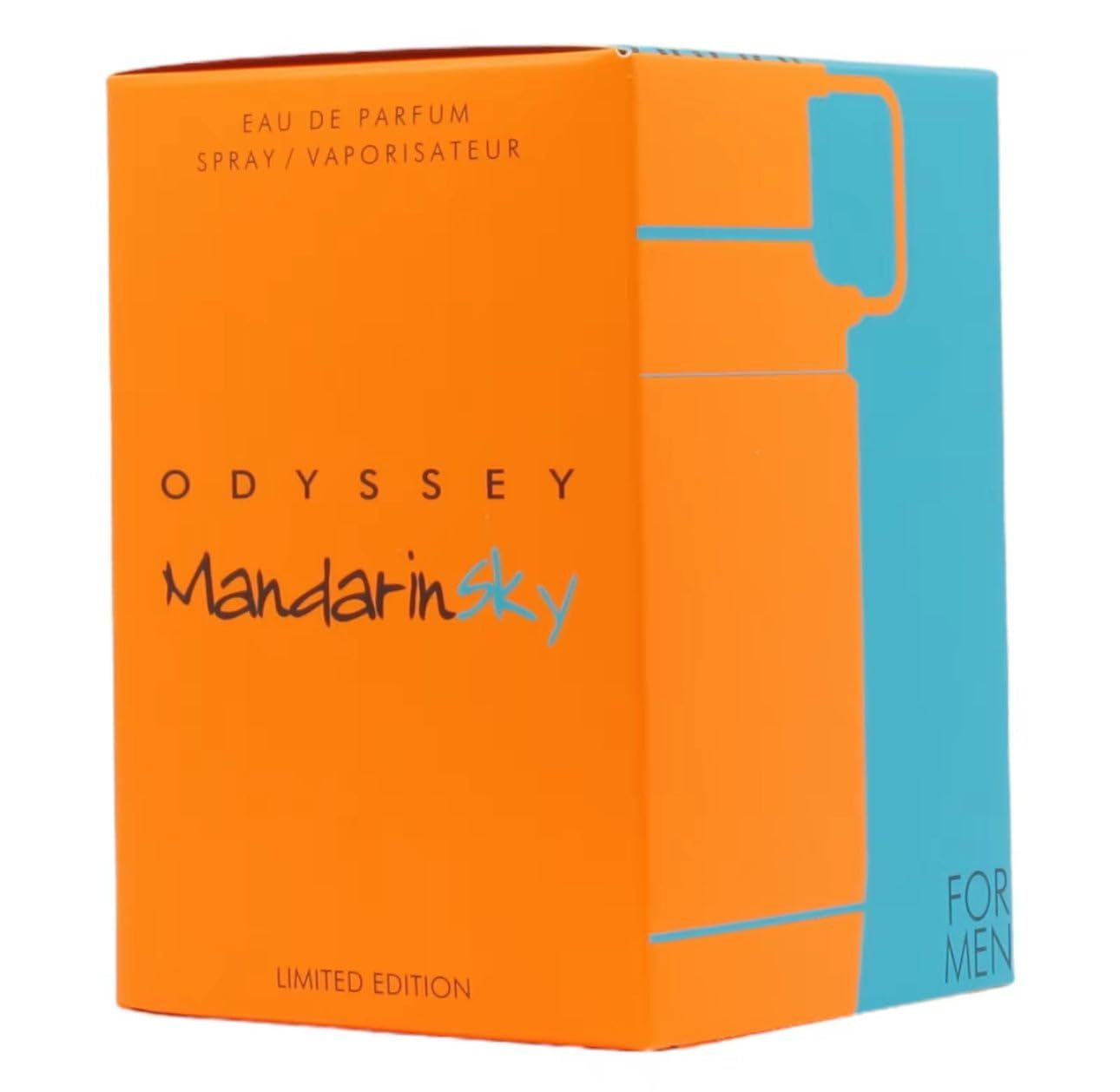 Armaf Odyssey Mandarinsky Limited Edition Eau de Parfum Spray for Men 3.4 oz | Zesty Mandarin, Warm Tonka & Woody Amber Long-Lasting Fragrance