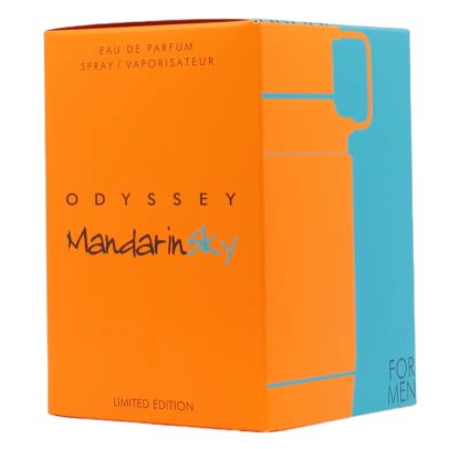 Armaf Odyssey Mandarinsky Limited Edition Eau de Parfum Spray for Men 3.4 oz | Zesty Mandarin, Warm Tonka & Woody Amber Long-Lasting Fragrance