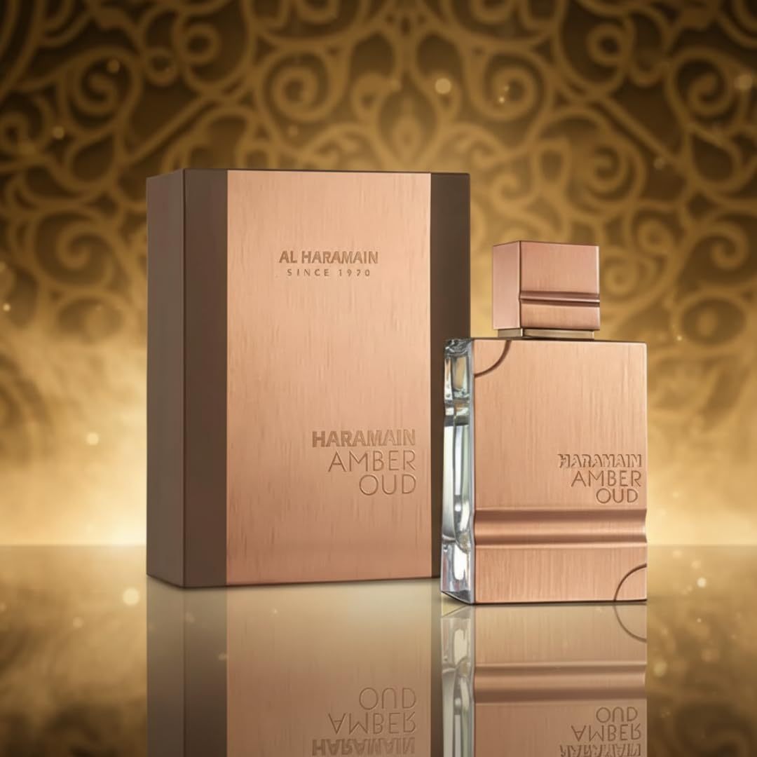 Al Haramain Amber Oud Eau De Parfum Spray 60ml (2.0 oz) - Unisex Arabian Perfume for Women & Men, Long-Lasting Amber & Oud Fragrance with Luxurious Scent