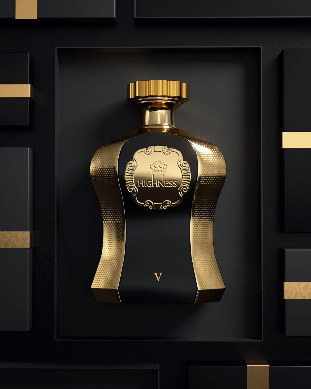 Afnan Highness Black Luxury Eau De Parfum for Women, 3.4 Fl. Oz